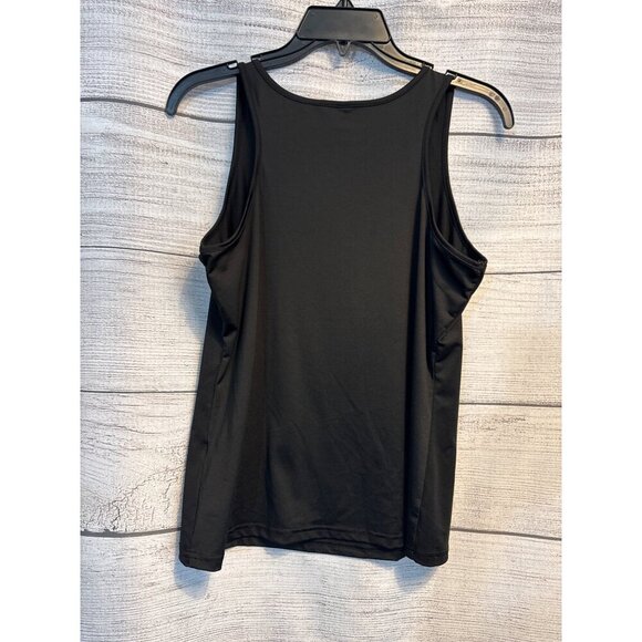 Black Sleeveless Tank Top Lightweight Stretchy Fabric XL - Picture 3 of 3
